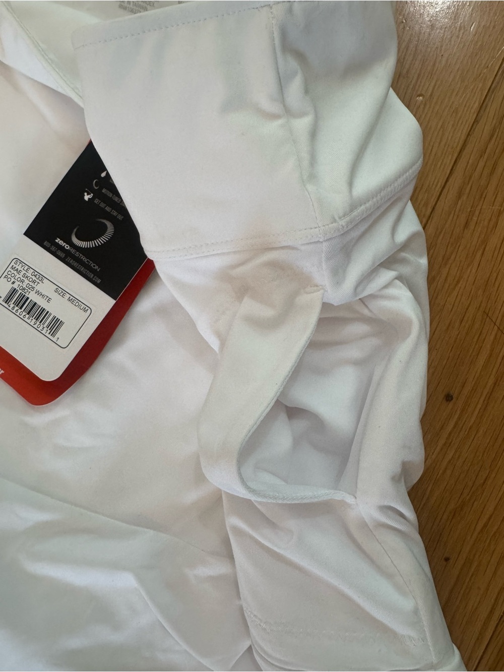 Zero Restriction Women's White Mae Skort Tennis Athletic Skirt Size M New w Tags - Picture 8 of 9